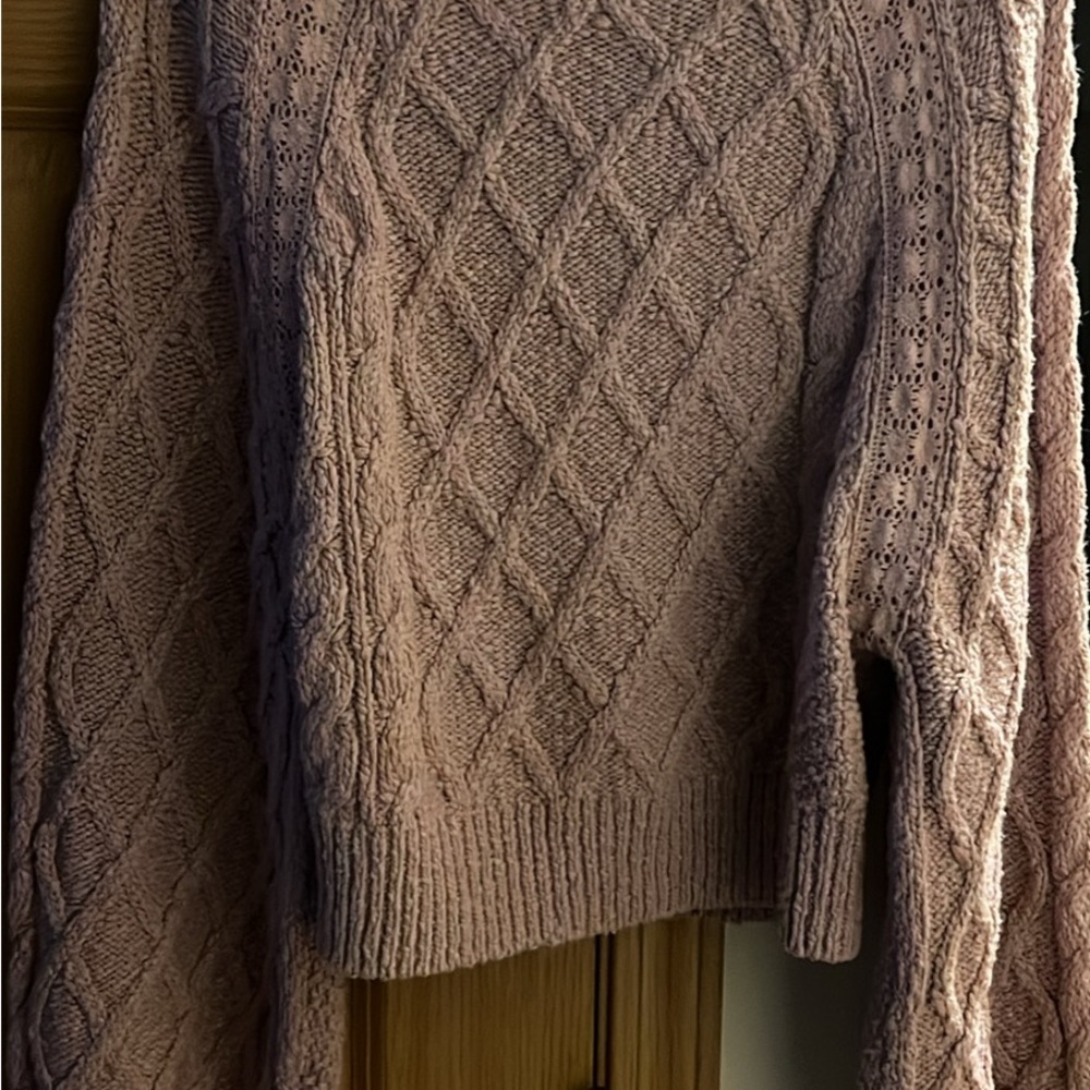 SOLD!!! Free People Blush Cable Knit Sweater